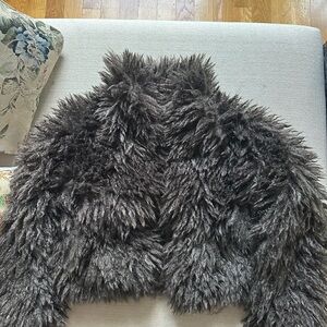 Brown Faux Fur Shaggy Jacket
